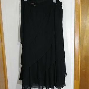 Black layered skirt